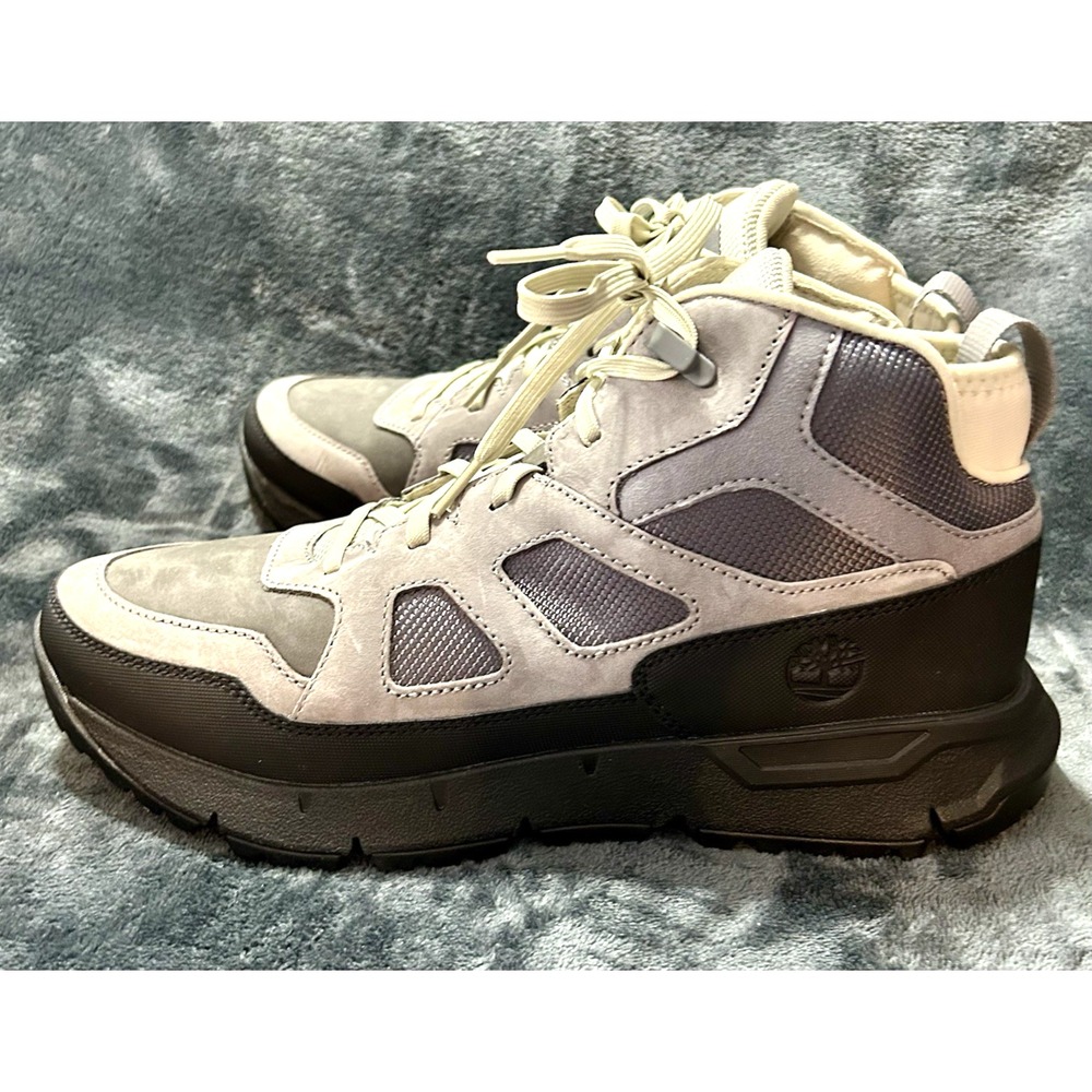 Timberland Voyager Valley Mid Lace Sneaker Men's Size 10M Medium Grey Nubuck